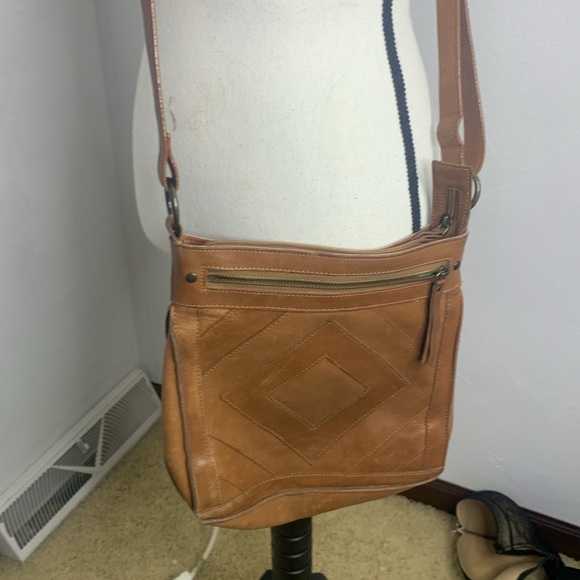 Lucky Brand Brown Leather Crossbody Bag MCB6840K - Picture 2 of 16